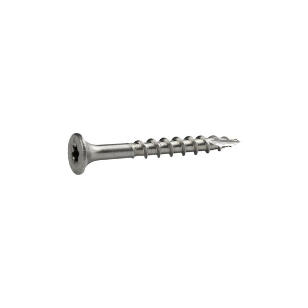 Grip-Rite Deck Screw, #8 x 1-5/8 in, 18-8 Stainless Steel, Flat Head, Torx Drive, 750 PK MAXS1588DS3055